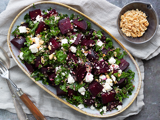 rødbedesalat med grønkål
