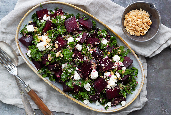rødbedesalat med grønkål
