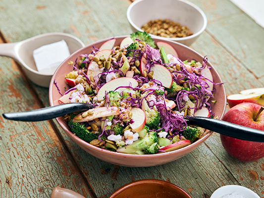 Efterårssalat med æble