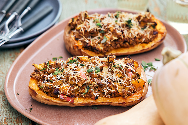 Fyldt butternut squash