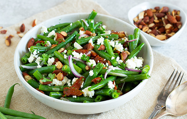 bønnesalat med soltørrede tomater